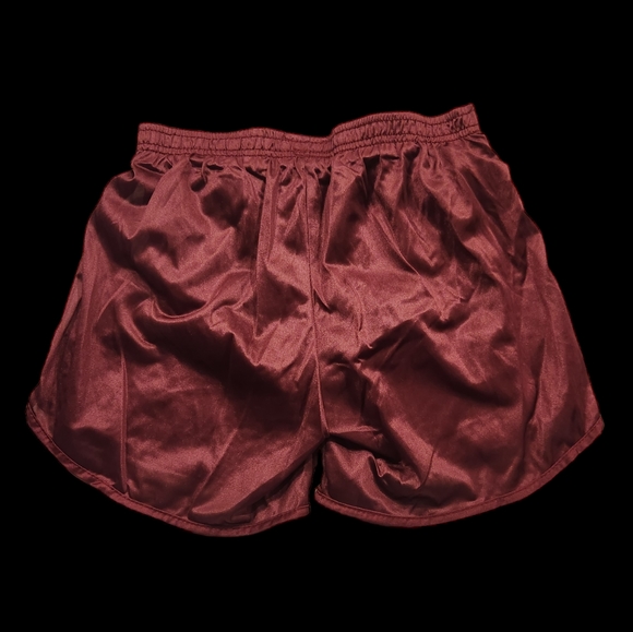 Cobblestone Nylon Sprinter Running Gym Shorts Men’s Size Medium Maroon & White - Picture 2 of 3